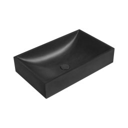 Sapho - Lavoar pe blat 58x36 cm beton/negru
