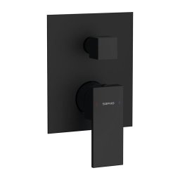 Sapho - Baterie de duș pentru montaj încastrat CUBEMIX, negru mat