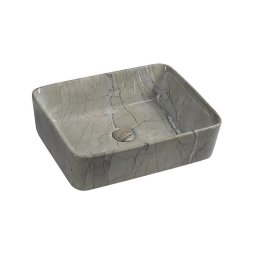 Sapho - Lavoar pentru blat DALMA, 47,5 x 37,5 cm, ceramică/gri