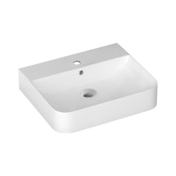 Isvea - Lavoar pentru blat/suspendat SOTT AQUA 60,5x50 cm ceramică/alb