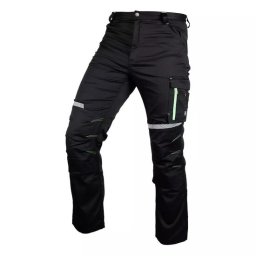 Pantaloni de lucru, bumbac, poliester, intariri genunchi, model Mix&Match, negru, marimea XXL/56