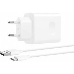 Incarcator retea Huawei cu cablu USB Tip-C, CP404B, SuperCharge, 1 X USB, 22.5W, Alb