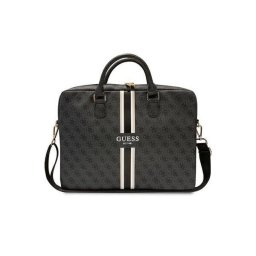 Geanta, Guess, 4G Printed Stripe, 16", piele, sintetica, nailon, Negru