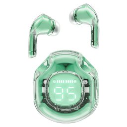 Casti Acefast T8, wireless, Bluetooth, In ear, TWS, Verde menta