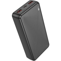 Baterie externa Borofone "BJ56A", 20000mAh, 22.5W, 2 x USB; 1 x USB Type-C, 1 x Micro USB, total 2A, negru
