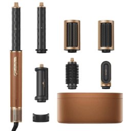 Ondulator si uscator de par Dreame AirStyle Pro AMF18A, kit de accesorii 7 in 1 pentru uscarea si coafarea parului, putere nominala 1300W, 3 setari de temperatura, 3 setari de viteza a fluxului de aer, NTC300, Auriu
