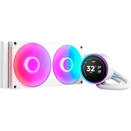 Cooler CPU cu lichid, NZXT Kraken Elite 280 RGB V2 (2024) afisaj LCD, alb - RL-KR28E-W2