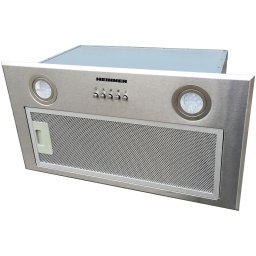 Hota incorporabila Heinner HBIH-MD600IX, 610 m3/h, 3 trepte de viteza, motor: 1 x 215w, lumina led: 2 x 1.5w, 1 filtru aluminiu, diametru tub de evacuare: 150 mm, inox