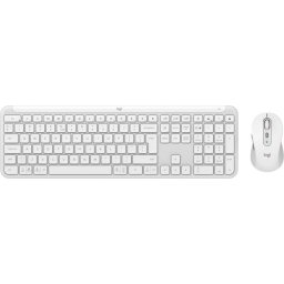 Kit periferice Logitech MK950 Signature Slim Combo, Wireless, White
