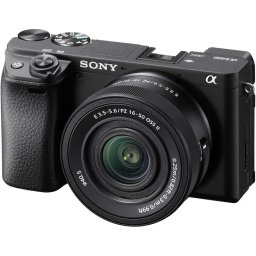 Aparat foto Mirrorless Sony Alpha A6400A, 24.2 MP, APS-C, E-mount, 4K HDR, 4D Focus, Time-lapse, ISO 100-32000, Negru + Obiectiv SELP16502 16-50mm