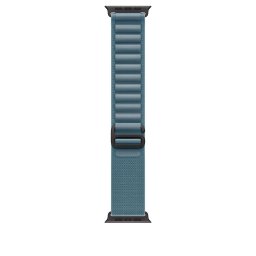 Apple Watch 49mm Loop: Light Blue Alpine Loop - Large - Black Titanium Finish