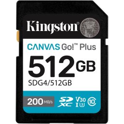 Card de Memorie SDXC Kingston Canvas GO PLUS, 512 GB, Clasa 10