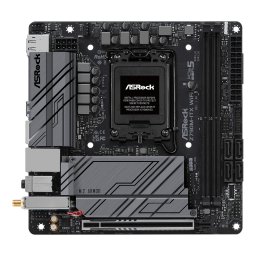 Placa de baza Mini-ITX ASRock Z790M-ITX WiFi, DDR5 64GB, Wi-Fi 6E, 2.5G LAN, 170x170mm
