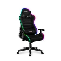 Scaun gaming copii Huzaro HZ-Ranger 6.0 RGB, Mesh, RGB LED, Cotiere reglabile, Perne lombara & cervicala, Cadru otel, Negru