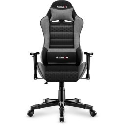 Scaun gaming pentru copii Huzaro HZ-Ranger 6.0, max 130 kg, Perna lombara si de gat, Gri