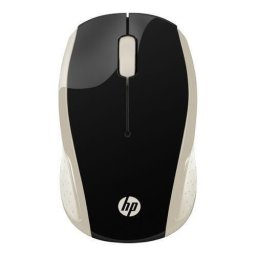 Mouse Wireless Optic HP 200, USB, Auriu