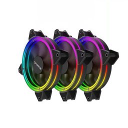 Ventilator Floston HALO RGB Rainbow LED 120mm Three Fan Pack