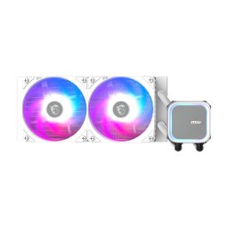 Racire apa set MSI MAG CoreLiquid A13 240, alb, 2 ventilatoare, iluminare multicolora