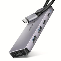 Hub USB AXAGON HMC-5H60, USB-C 3.2 Gen 1, 2x USB-A, 4K/60Hz HDMI, PD 100W, 15cm USB-C