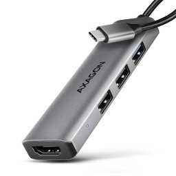Hub USB AXAGON HMC-H3A, USB-C, USB-A, HDMI