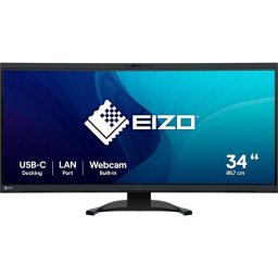 Monitor Eizo 34,1", FlexScan, EV3450XC-BK, UWQHD, 3440x1440, 60Hz, 5 ms, Negru
