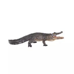 Figurină pictată manual - aligator cu maxilar mobil