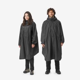 Pelerină ploaie tip Poncho Trekking MT500 60L Negru