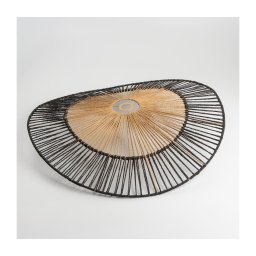 Abajur universal KERIA, Ø 100 cm, maro/negru