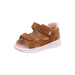 SUPERFIT Sandale 'Lagoon' maro caramel / alb