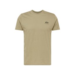 ALPHA INDUSTRIES Tricou oliv / negru