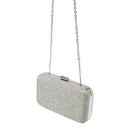 mascara Clutch argintiu
