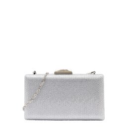 mascara Clutch argintiu