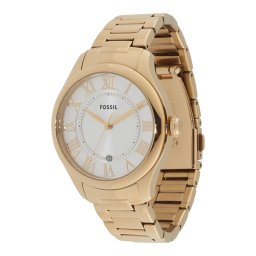 FOSSIL Ceas analogic 'Gilmore' auriu / alb perlat
