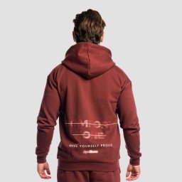 GymBeam Hanorac cu fermoar Zone Cherrywood XXL