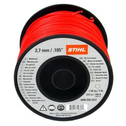 Fir rotund silentios D 2,7mm x 9,0m rosu
