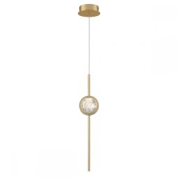 Pendul Barletta QN-BARLETTA-1P-BG, 6W LED, H59,8cm, aluminiu anodizat auriu