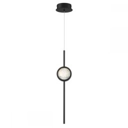 Pendul Barletta QN-BARLETTA-1P-BK, 6W LED, H59,8cm, aluminiu anodizat negru