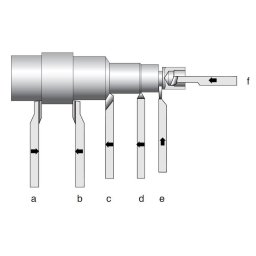 Set 6 cutite strung 6x6mm