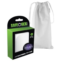 Safe Sex - pungă discretă de depozitare antibacteriană (albă, mărime M)
