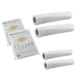 Pachet pungi și role: 48 pungi 20.3 x29.2cm, 2 Role 20cmx6.7m, 32 pungi 28x36cm, 2 Role 28cmx5.5m ...
