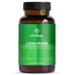 Vitabay Lion’s Mane 60000 mg 180 tablete vegane - Focus mental si memorie
