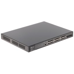 Switch TP-Link TL-SG3428MP, managed L2+,24× 10/100/1000Mbps RJ45 Ports, 4× Gigabit SFP Slots, 1× RJ45 Console Port, 1× Micro-USB Console Port, 2 Fans, PoE+ Ports: 24 Ports, up to 30 W per port, Switching Capacity: 56 Gbps, FW: 41.66 Mpps.