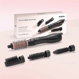 Perie cu aer cald Smooth Finish 1200W AS122E cu 4 accesorii BaByliss