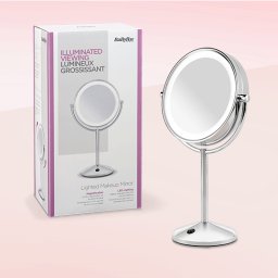 Oglindă cu LED și lupă, 2 fețe, mărire 10x, 9436E, BaByliss