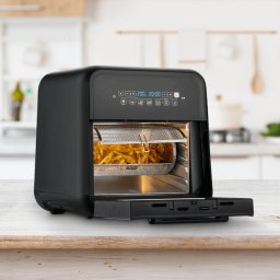 Airfryer, friteuză cu aer cald și rotisor, fără ulei, Breville, 10L