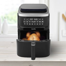 Airfryer, friteuză cu aer cald și funcție de gătire la aburi, , Halo Steam Digital, 7L Breville