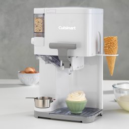Aparat de făcut înghețată la cornet, Cuisinart, Alb, ICE48E