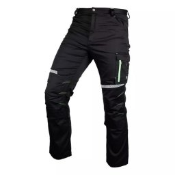 Pantaloni de lucru, bumbac, poliester, intariri genunchi, model Mix&Match, negru, marimea L/52
