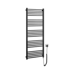 Sapho - Uscător electric pentru prosoape METRO-E, 500 W, 134 x 50 cm, negru mat