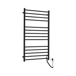 Sapho - Uscător electric pentru prosoape REDONDO, 130 W, 116 x 63 cm, negru mat